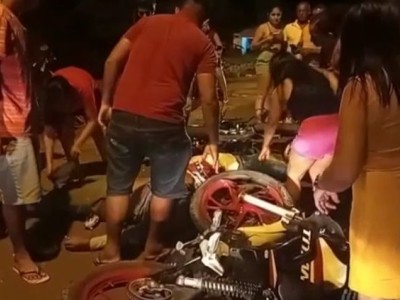 Entregador de pizza se envolve em acidente de trânsito em Caxias