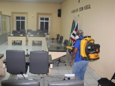 Presidente da Câmara manda desinfectar sede do legislativo pela segunda vez