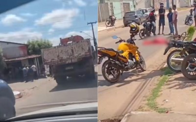 Menina de 12 anos morre após ser atropelada por caminhão-caçamba em Imperatriz