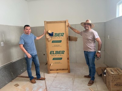 Prefeito Toinho Patioba e ex-prefeito Vadilson Dias, vistoriam obras do Hospital municipal de Gonçalves Dias 