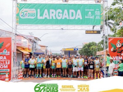 Corrida em comemoração aos 67 anos de Gonçalves Dias reúne atletas locais e regionais