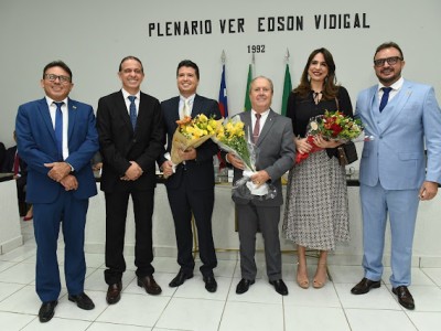 Vereador Teódulo Aragão concede títulos de cidadania caxiense a procurador-geral e promotores de justiça
