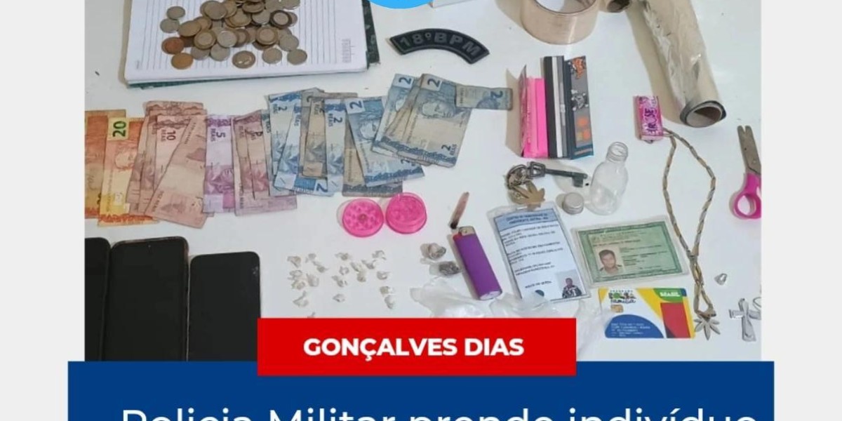 Polícia Militar desarticula boca de fumo e prende traficante em Gonçalves Dias