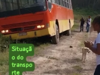 Ônibus escolar sem freios e com motorista bêbado perde o controle em Aldeias Altas 
