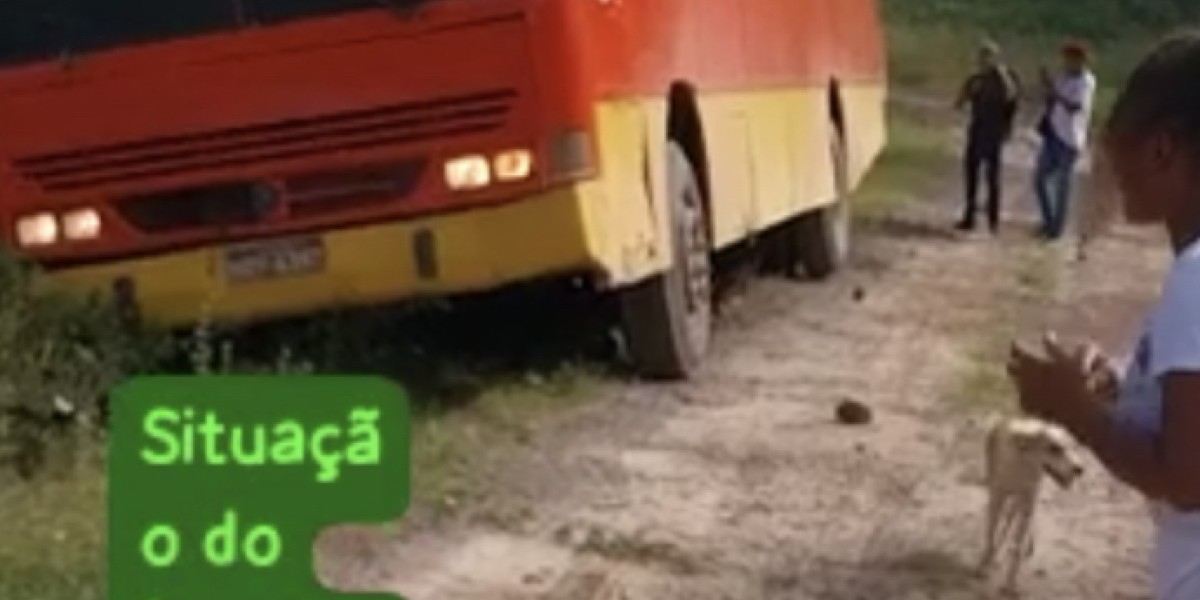 Ônibus escolar sem freios e com motorista bêbado perde o controle em Aldeias Altas
