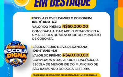 Parnarama conquista destaque estadual na educação e reforça posição de referência no Maranhão