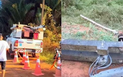 Homem morre em Bacabal após encostar em fiação de alta tensão derrubada por veículo