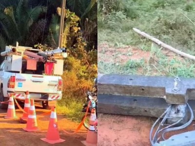 Homem morre em Bacabal após encostar em fiação de alta tensão derrubada por veículo
