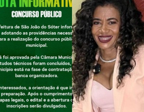 Prefeitura de São João do Sóter avança nos preparativos para realização do concurso público municipal