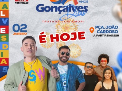 Gonçalves Dias comemora 64 anos de emancipação política com programação especial