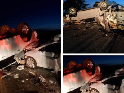 Acidente envolvendo quatro veículos em Santa Luzia deixa duas pessoas feridas