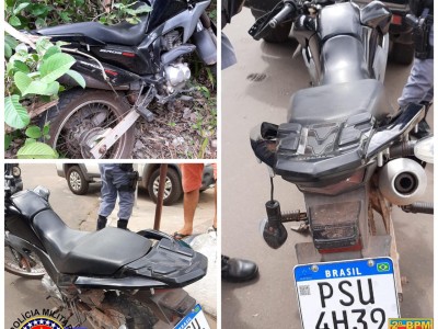 Polícia Militar recupera motocicleta roubada na zona rural de Caxias