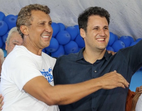 Nonatinho demonstra força política e recebe Orleans Brandão com grande participação popular