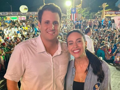 Daniella reúne uma das maiores caravanas da convenção que oficializou Orleans Brandão e Edivaldo Holanda Júnior
