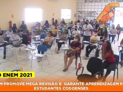 Aulão do ENEM promove mega revisão e garante aprendizagem para estudantes codoenses