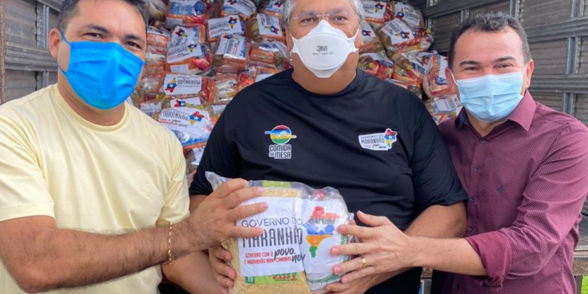 Prefeito recebe do Governo do Estado cestas básicas para serem entregues para a população de Gonçalves Dias