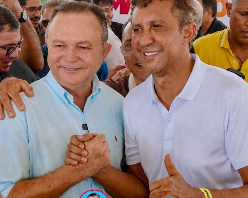 Prefeito Nonatinho agradece governador Carlos Brandão pela entrega de retroescavadeira para Matões