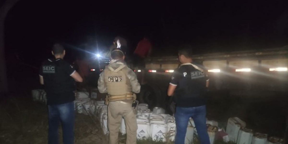 Polícia apreende cerca de 3 mil litros de agrotóxicos em Imperatriz