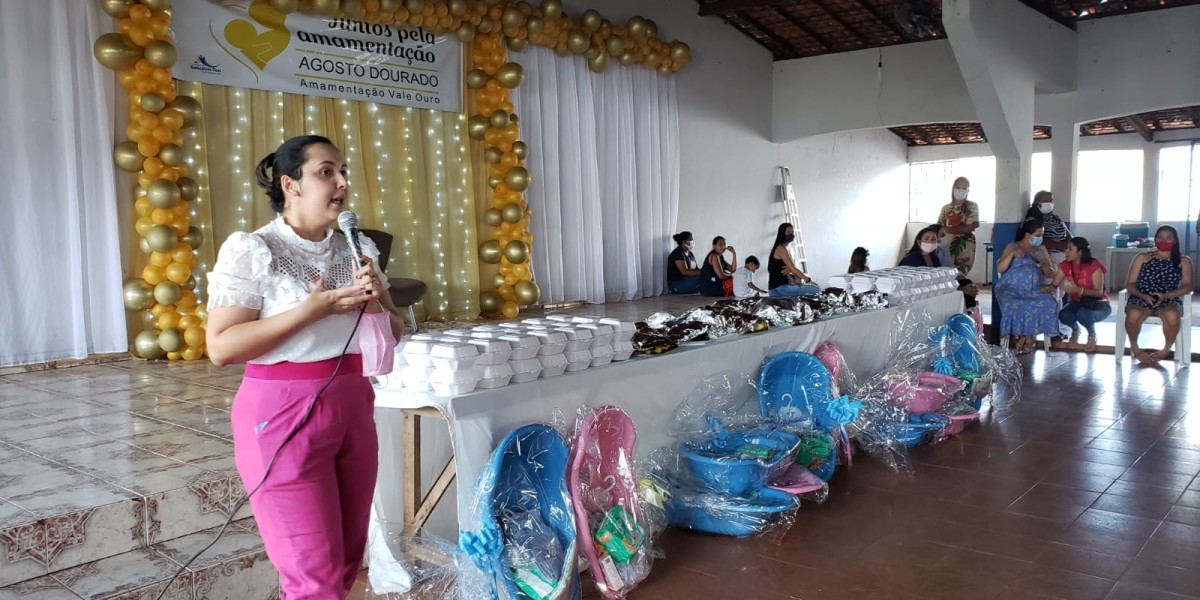 Palestra em alusão ao "Agosto Dourado", mês de incentivo ao aleitamento materno é realizada em Gonçalves Dias