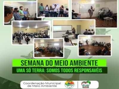 Prefeitura encerra programação da Semana do Meio Ambiente em São João do Sóter