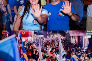 Toinho Patioba mostra força política em grande caminhada em apoio a Eduardo Braide em Gonçalves Dias