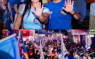 Toinho Patioba mostra força política em grande caminhada em apoio a Eduardo Braide em Gonçalves Dias