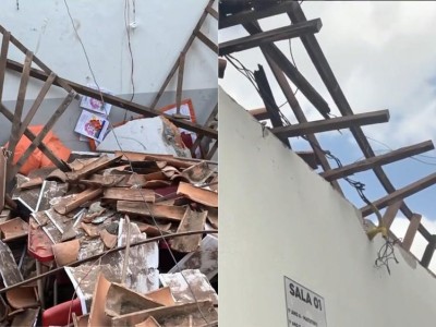 Desabamento em escola municipal deixa alunos feridos e mobiliza equipes de emergência em Açailândia