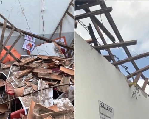 Desabamento em escola municipal deixa alunos feridos e mobiliza equipes de emergência em Açailândia
