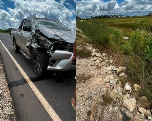 Homem é arremessado de cavalo após ser atingido por caminhonete em rodovia na Baixada Maranhense