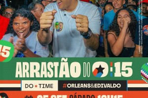 Orleans Brandão lidera "Arrastão do 15" em Presidente Dutra neste sábado