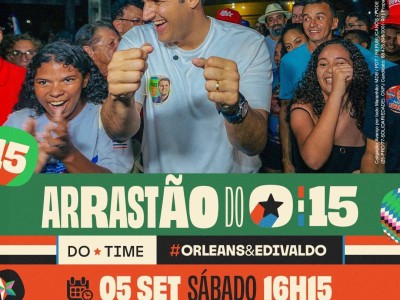 Orleans Brandão lidera "Arrastão do 15" em Presidente Dutra neste sábado