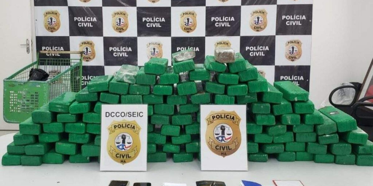 Dupla é presa em São Luís com 110 kg de maconha dentro de um carro