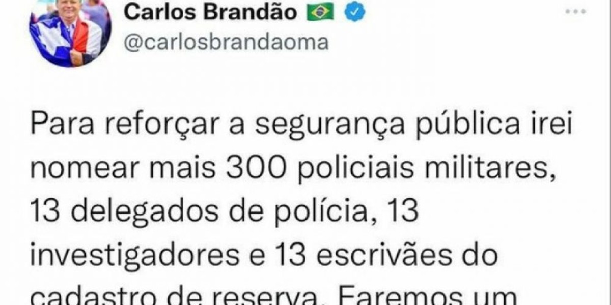 Carlos Brandão anuncia a nomeação de 300 novos policiais militares
