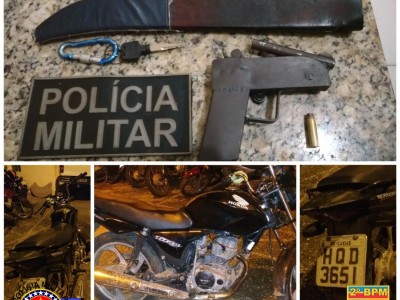 Polícia Militar apreende arma  de fogo na cidade Aldeias Altas