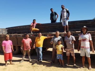 Prefeitura de Gonçalves Dias reinicia obras na quadra poliesportiva do bairro Maioba