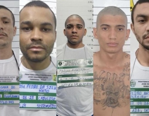 Cinco detentos escapam de penitenciária durante banho de sol no Piauí