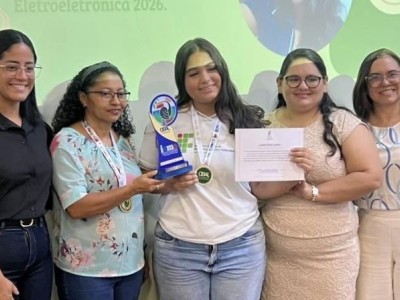 Estudante do Maranhense conquista medalha de ouro com projeto inovador para monitoramento da água