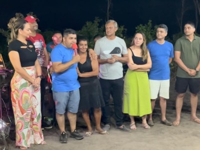 Vereador Hagamenon Maceda realiza festa da vitória ao lado de Nonatinho no povoado Marinheiro, em Matões 