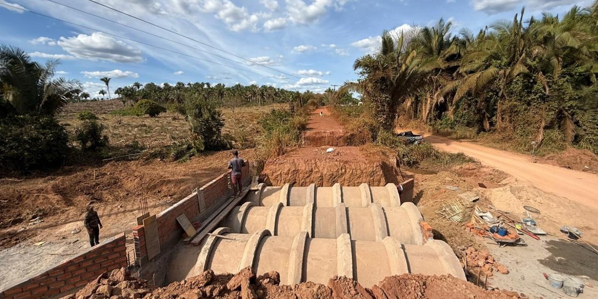Prefeitura de Gonçalves Dias avança na construção de nova ponte no povoado Gustavo
