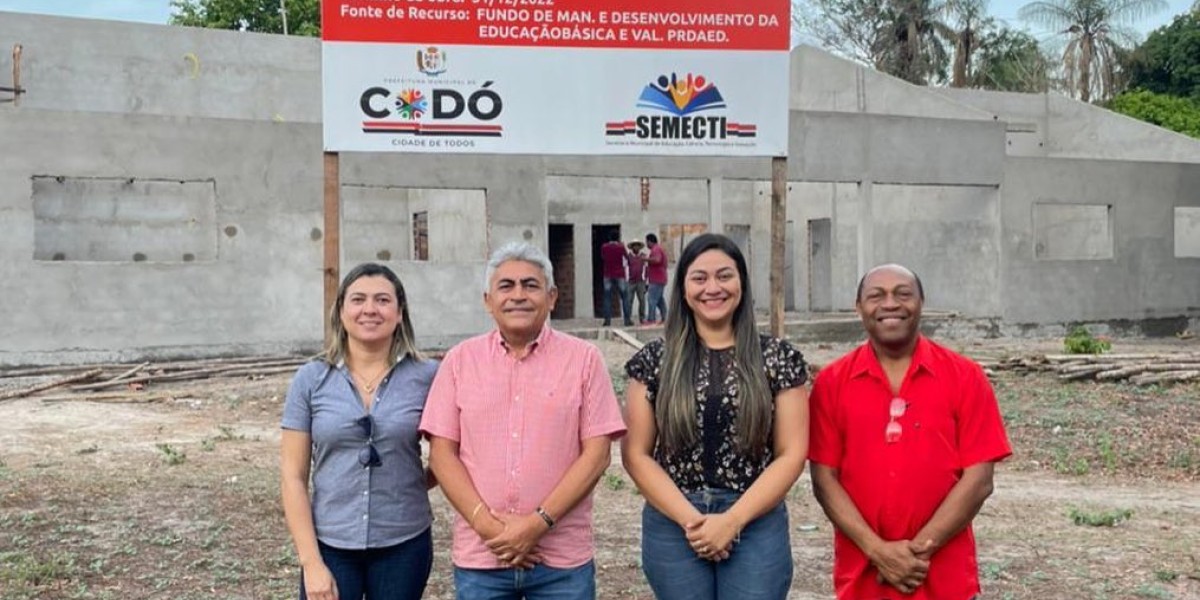Gestão de Zé Francisco inicia construção de unidades educacionais para acabar com escolas de taipa em Codó