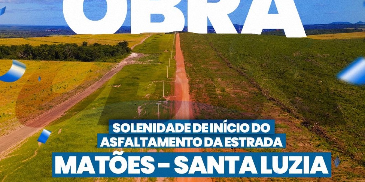 Prefeitura convida população para  solenidade de início de asfaltamento da estrada do povoado Santa Luzia, em Matões 