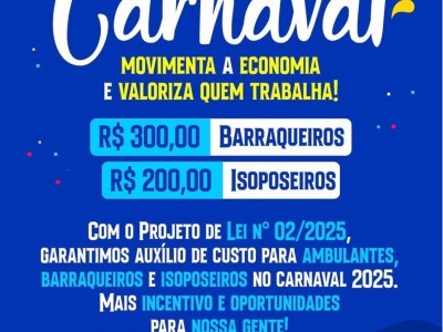 Prefeito Gentil Neto anuncia auxílio para Barraqueiros e Isoposeiros durante o carnaval de Caxias 