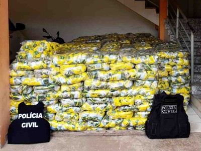 Polícia Civil apreende cerca de 700 fardos de café roubados no bairro Antenor Viana