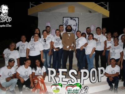 Prefeitura de São João do Sóter realiza  mais uma edição do (RESPOP), homenageando o bicentenário de Gonçalves Dias 