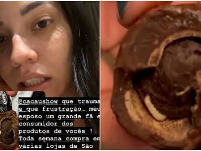 Cliente relata ter visto larva dentro de trufa da Cacau Show, em São Luís