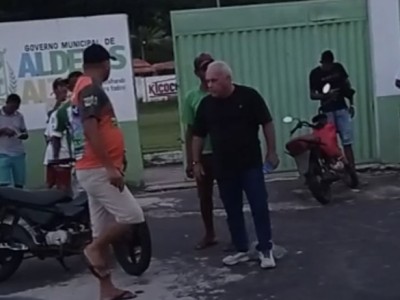 “Comigo tu pega em fio pelado” diz prefeito de Aldeias Altas durante discussão com um homem  