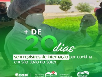 São João do Sóter apresenta baixo índice de contaminação por Covid-19 com apenas 03 casos ativos da doença
