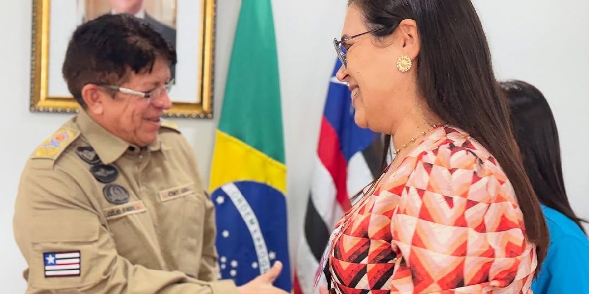 Prefeita se reúne com Comandante Geral dos Bombeiros em São Luís para avançar projeto no município Governador Archer 
