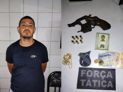 Homem é preso com arma de fogo após tentar fugir da polícia em Codó