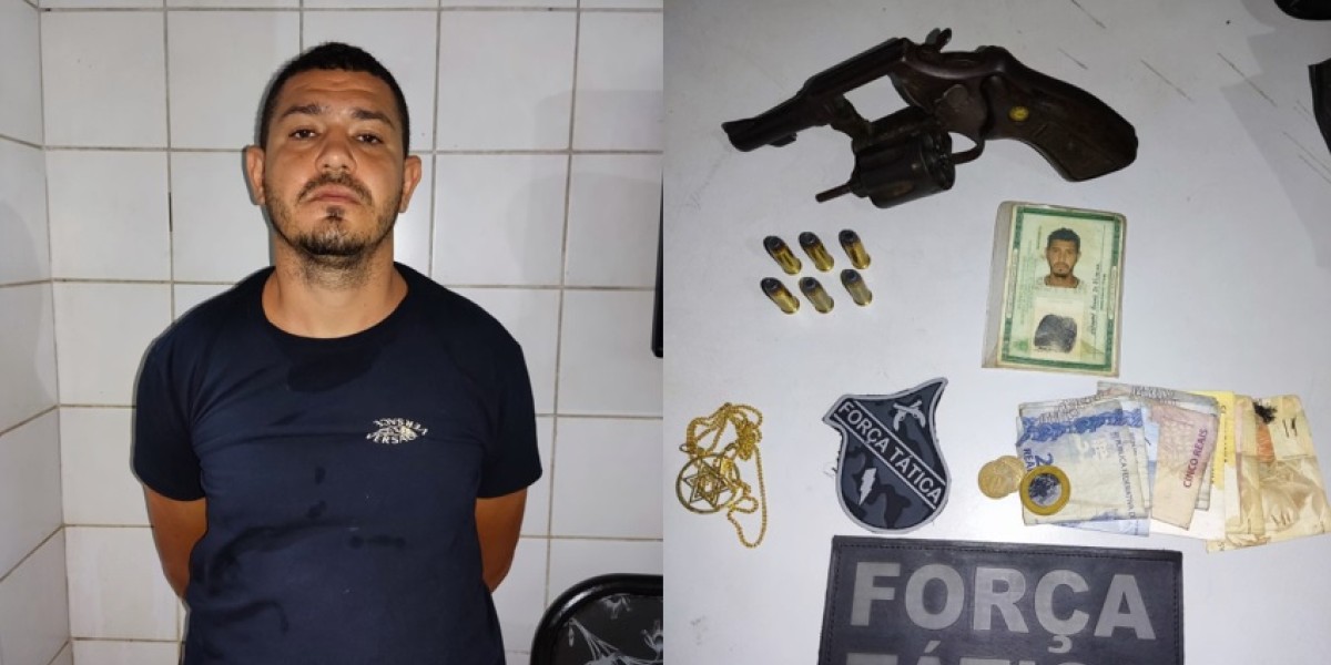 Homem é preso com arma de fogo após tentar fugir da polícia em Codó
